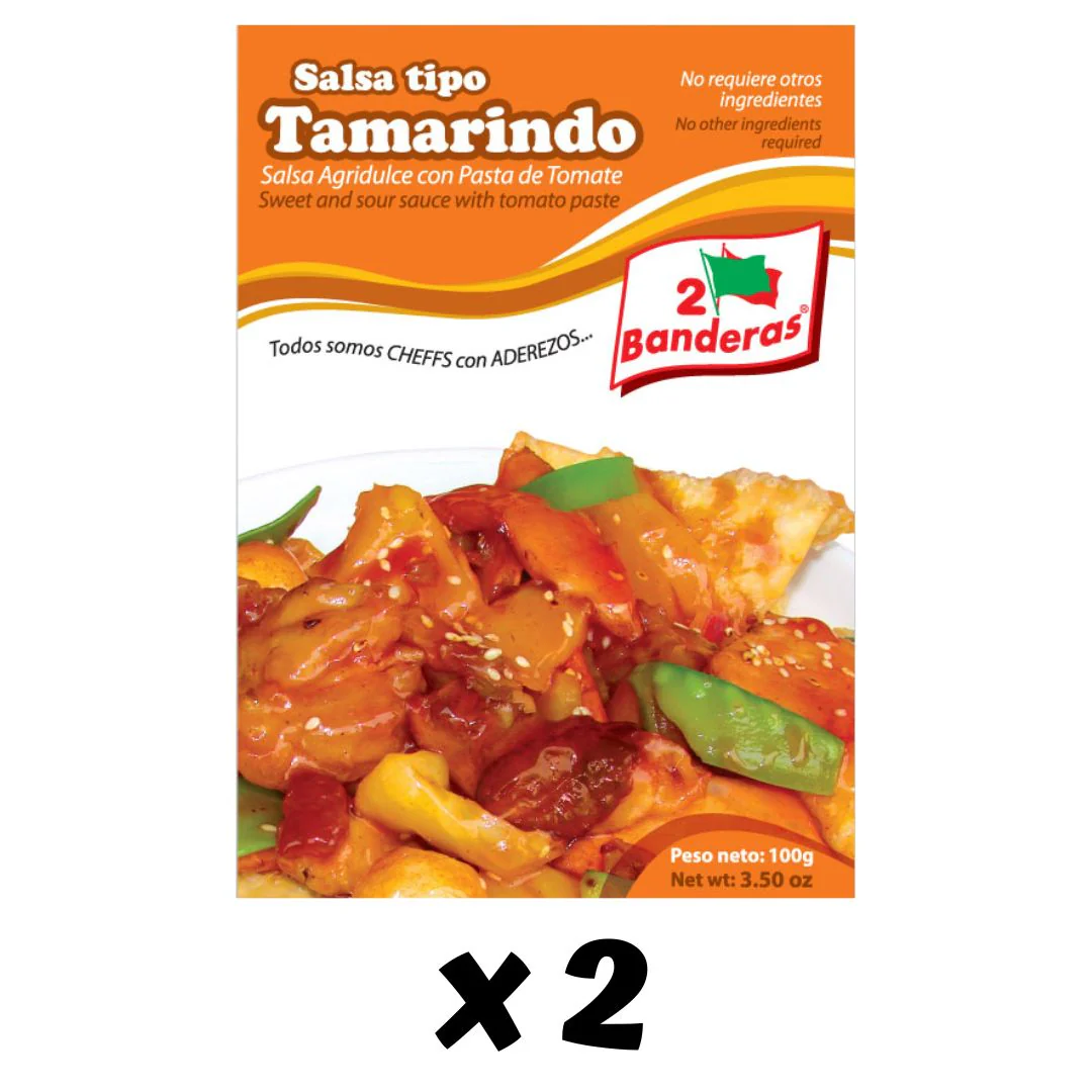 Aderezo Tamarindo "2 Banderas" pack 2 x 100g