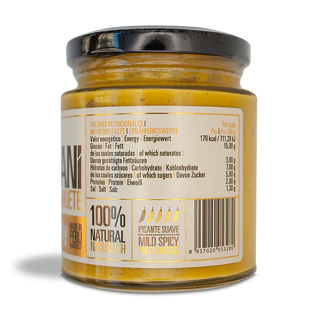 Ají amarillo con maní | cacahuete 220g "La Sarita" - Image 3