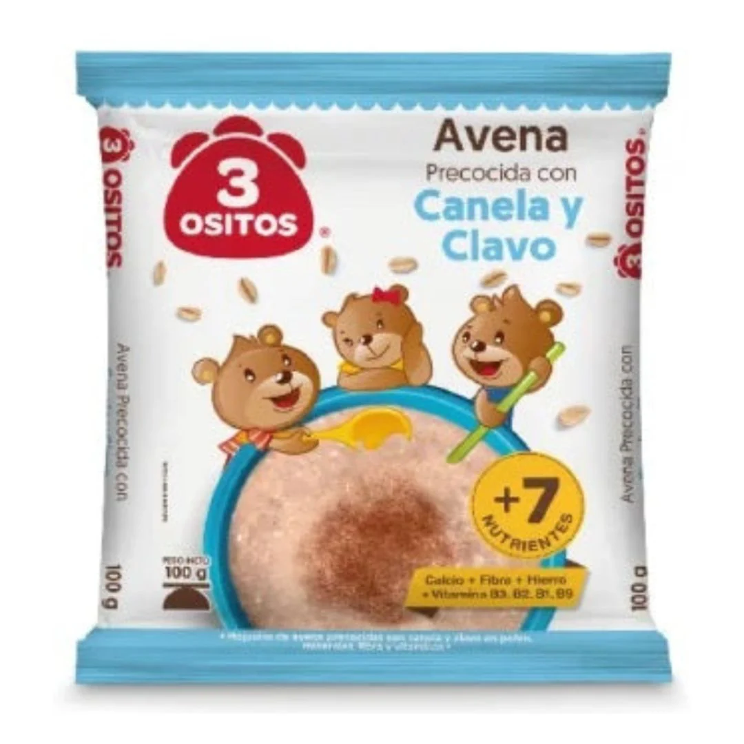 Avena Canela y Clavo 3 Ositos 100 g