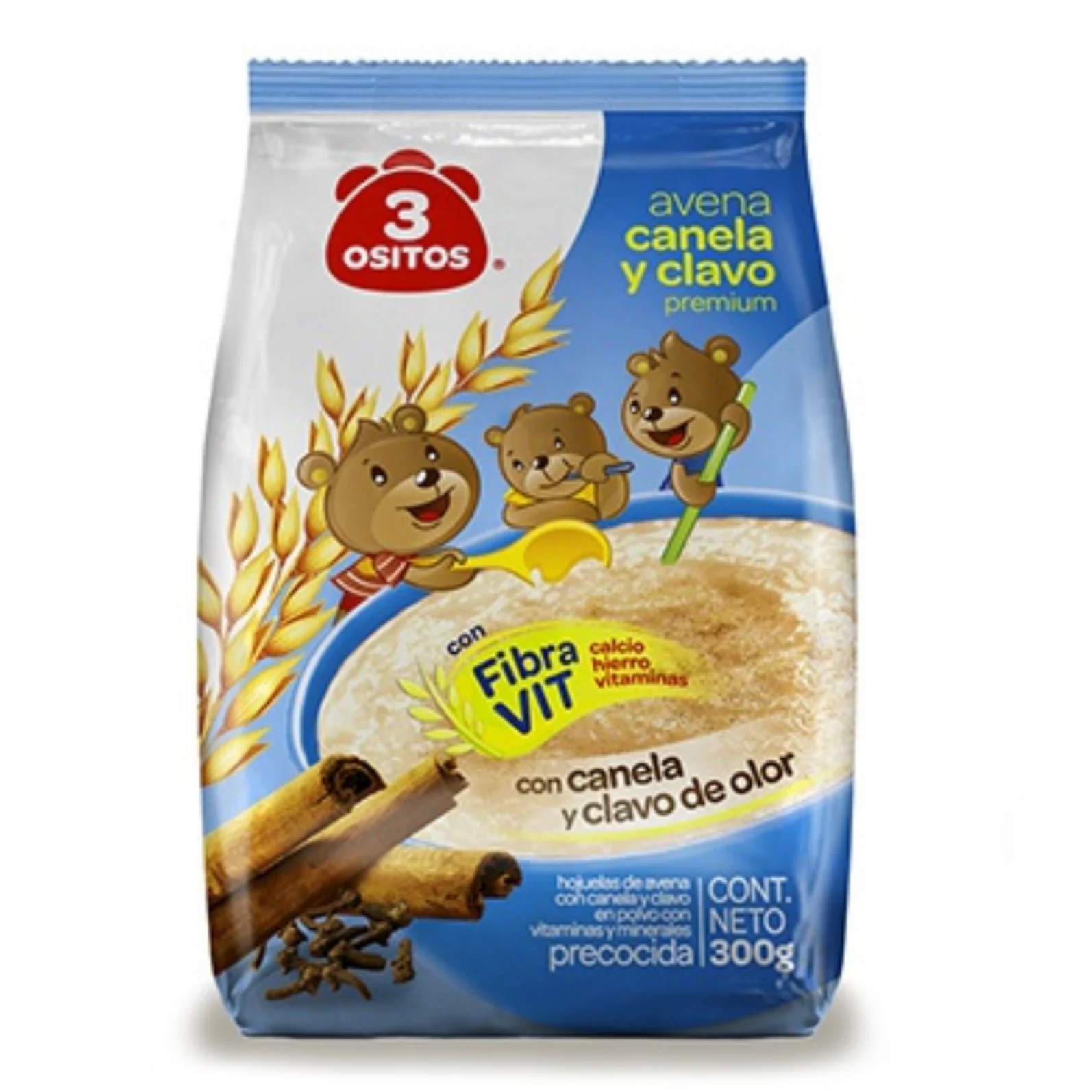 Avena Canela y Clavo 3 Ositos 270g