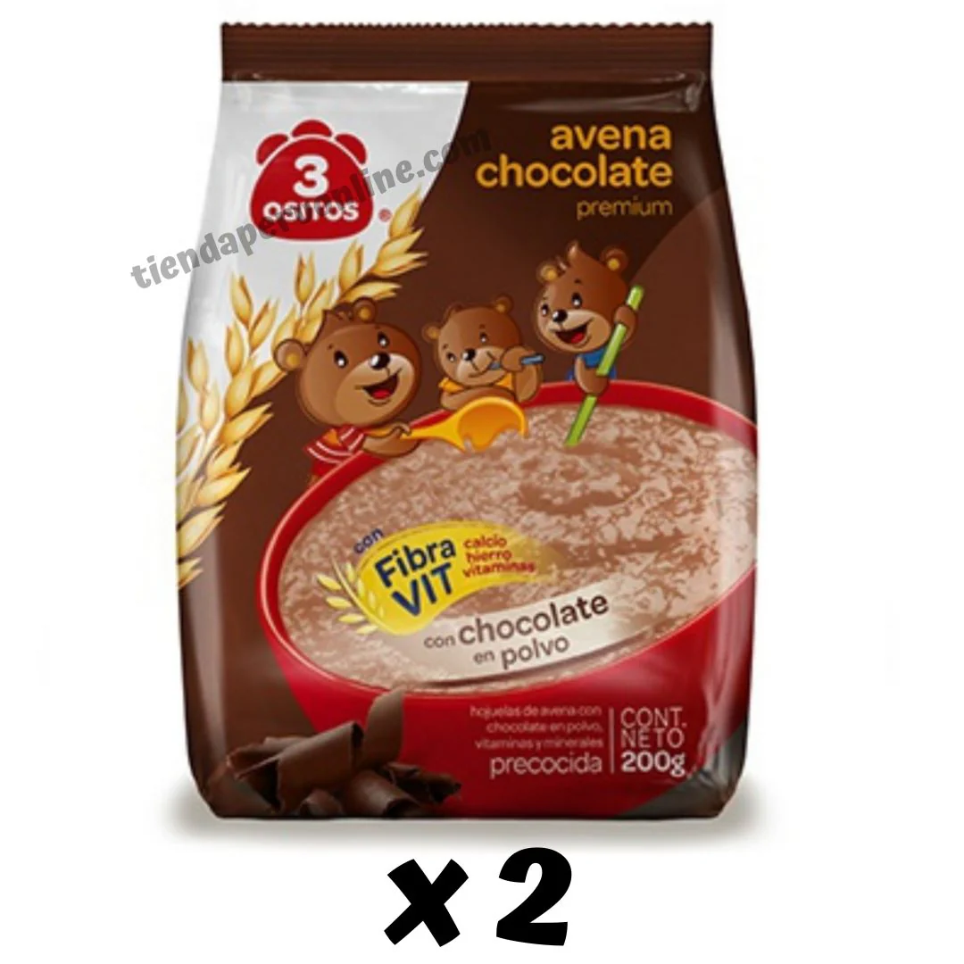 Avena Chocolate 3 Ositos Pack 2 x 180 g