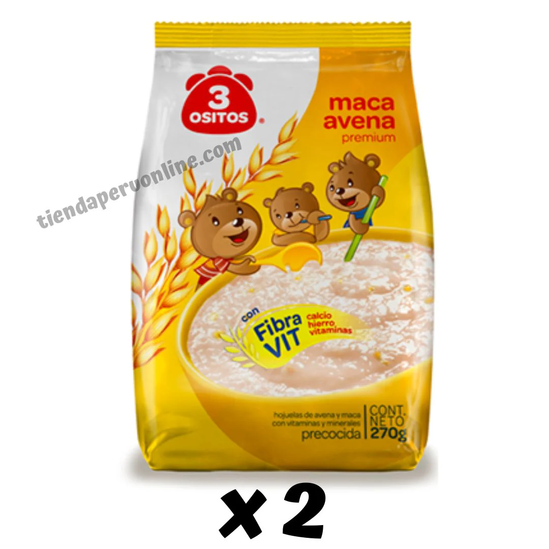 Avena con Maca 3 Ositos Pack 2 x 270g