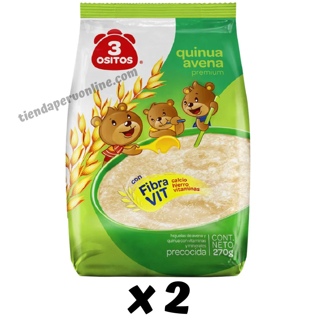 Avena con Quinoa 3 Ositos Pack 2 x 270g