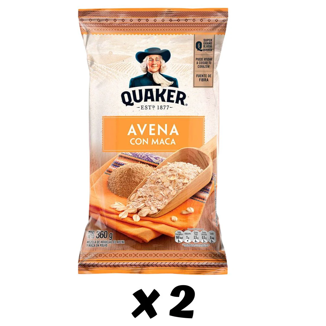 Avena Quaker con Maca Pack 2 x 330g