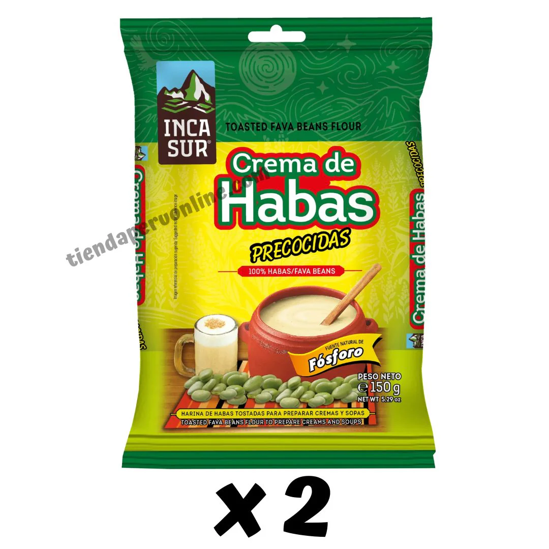 Crema de Habas "Incasur" Pack 02 de unidades x 150 g c/u