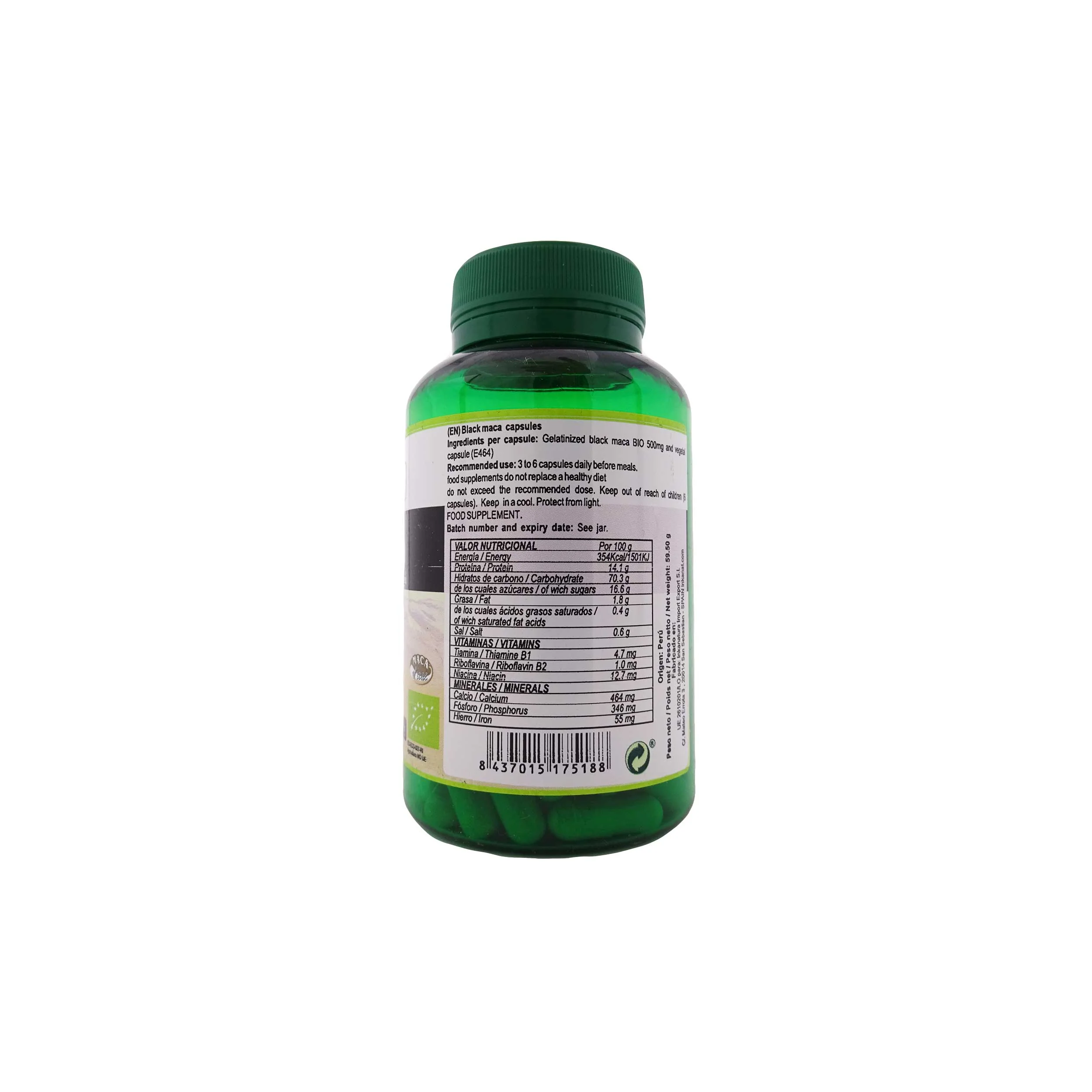 Maca Negra Inkanat 100 Cápsulas - Image 3