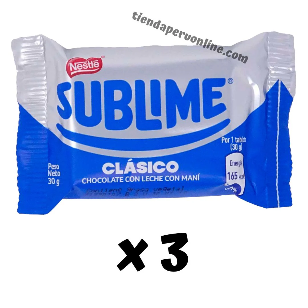 Chocolate Sublime  Pack 03 x 30g