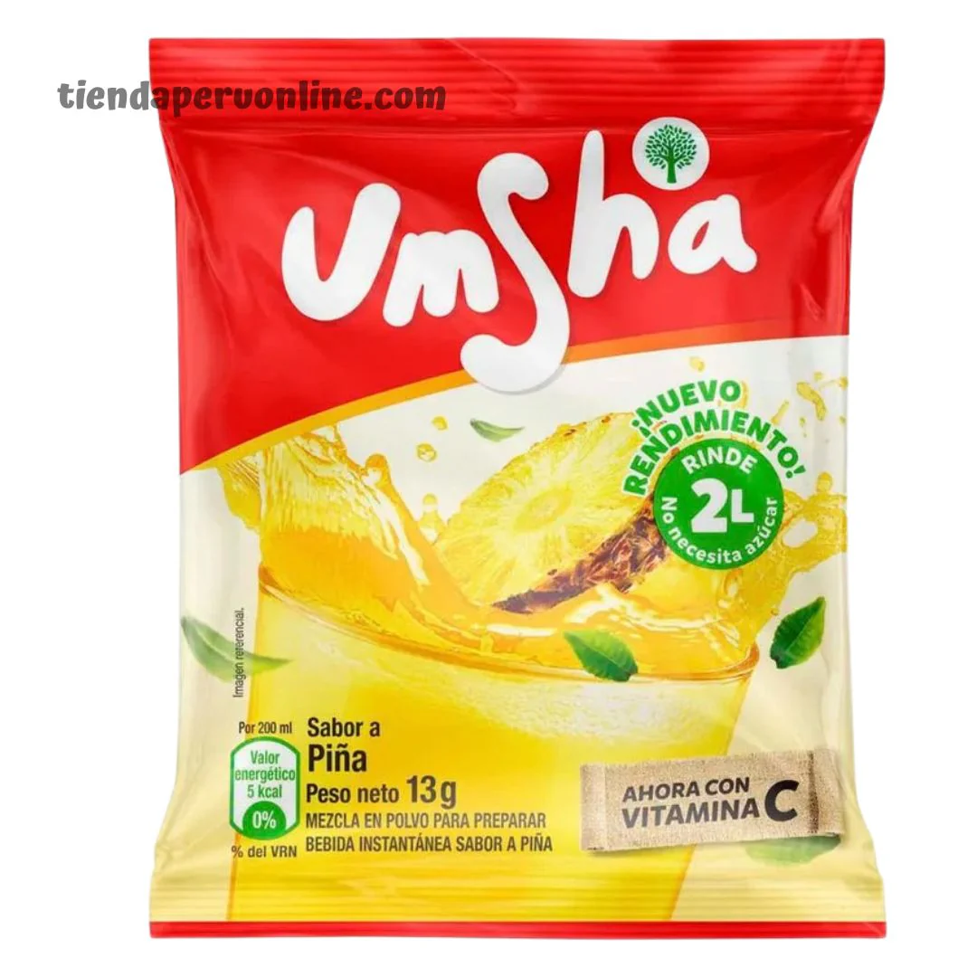 Refresco Piña "Umsha" 13g (Ex Negrita) rinde 2 litros