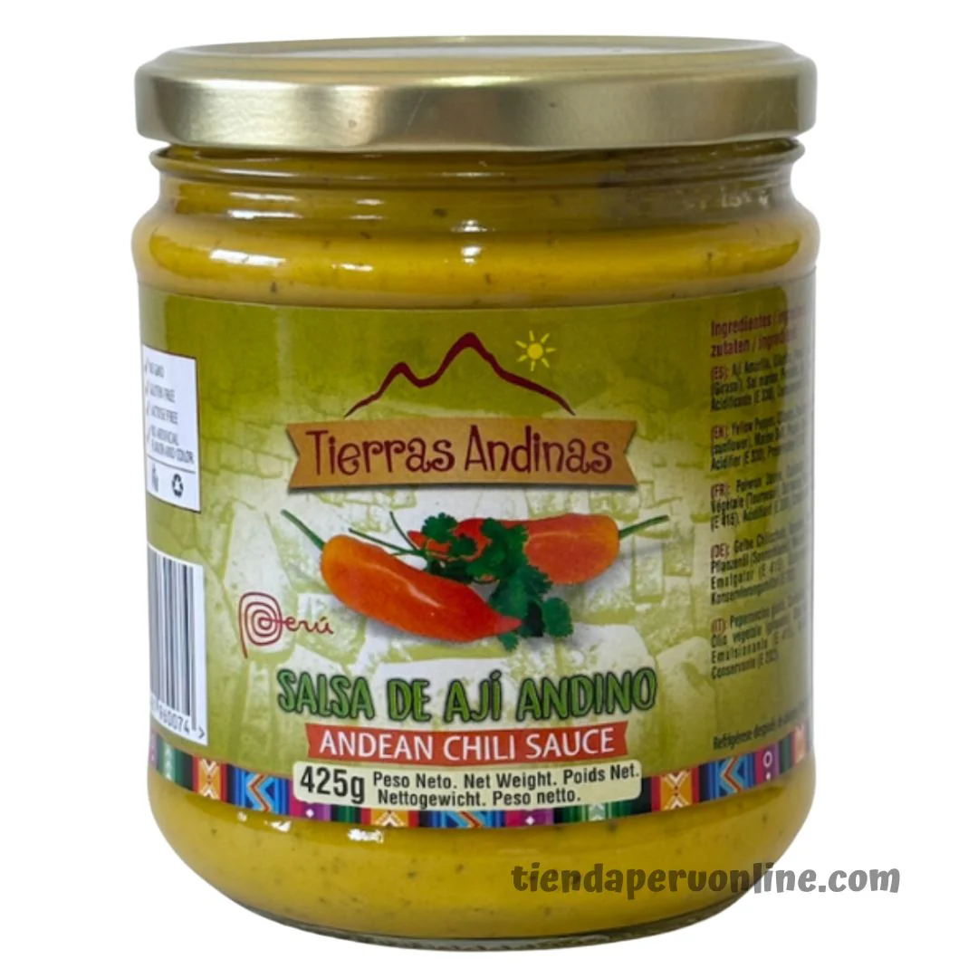 Salsa Ají Andino (Ají con Huacatay) 425 g "Tierras Andinas"